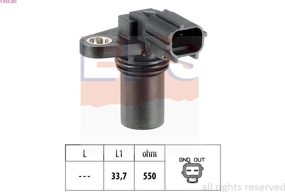 EPS 1.953.281 - Devējs, Sadales vārpstas stāvoklis www.autospares.lv