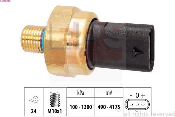 EPS 1.980.018 - Sender Unit, oil pressure www.autospares.lv