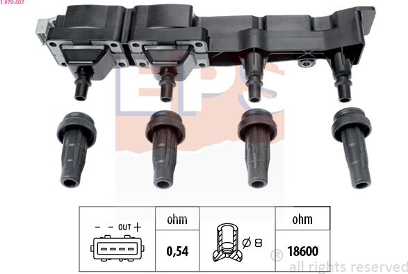 EPS 1.970.407 - Aizdedzes spole autospares.lv