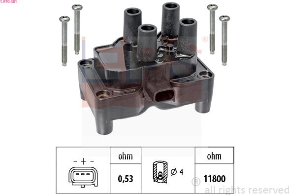 EPS 1.970.481 - Катушка зажигания www.autospares.lv