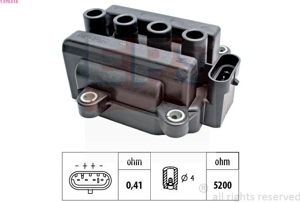 EPS 1.970.518 - Aizdedzes spole www.autospares.lv