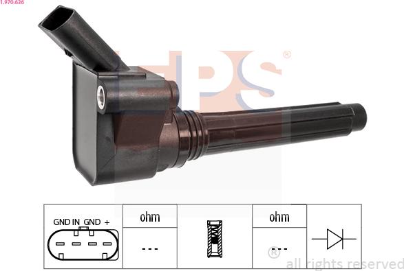 EPS 1.970.636 - Aizdedzes spole www.autospares.lv