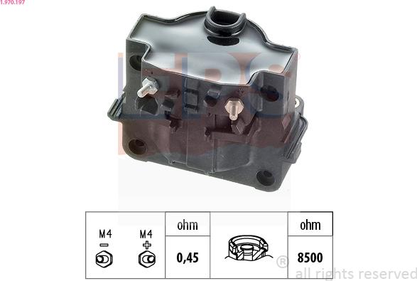 EPS 1.970.197 - Aizdedzes spole www.autospares.lv