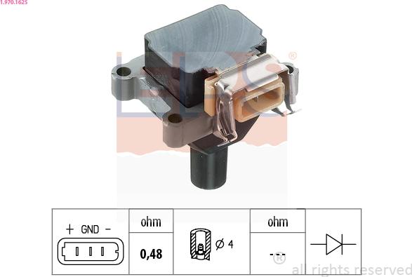 EPS 1.970.162S - Aizdedzes spole www.autospares.lv