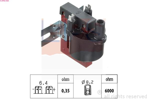 EPS 1.970.103 - Aizdedzes spole autospares.lv