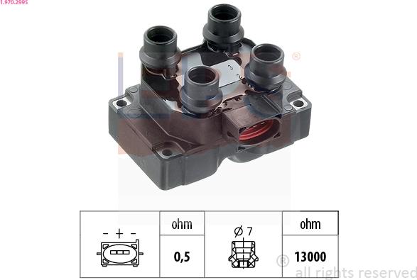 EPS 1.970.299S - Aizdedzes spole www.autospares.lv