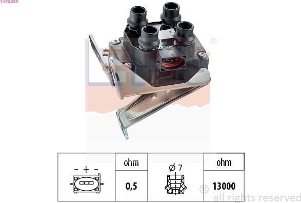 EPS 1.970.299 - Aizdedzes spole autospares.lv