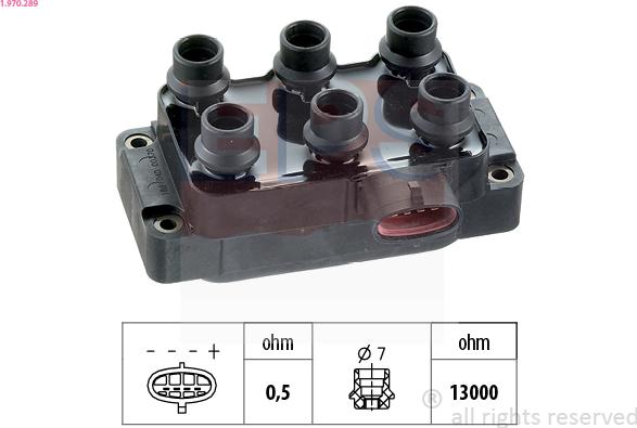 EPS 1.970.289 - Aizdedzes spole www.autospares.lv