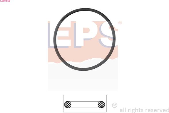 EPS 1.890.566 - Blīve, Termostats www.autospares.lv