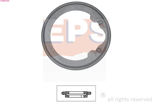 EPS 1.890.628 - Blīve, Termostats www.autospares.lv