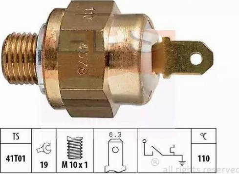 EPS 1.840.078 - Sensor, coolant temperature www.autospares.lv