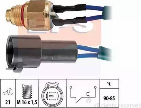 EPS 1.850.094 - Термовыключатель, вентилятор радиатора / кондиционера www.autospares.lv