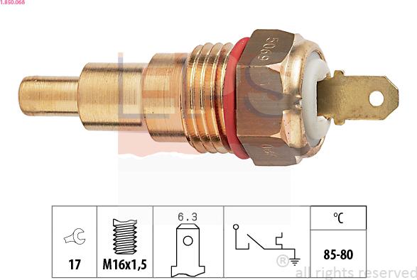 EPS 1.850.068 - Termoslēdzis, Radiatora ventilators www.autospares.lv