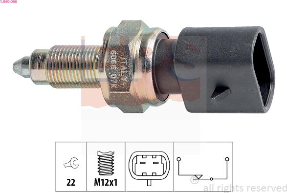 EPS 1.860.066 - Slēdzis, Atpakaļgaitas signāla lukturis www.autospares.lv