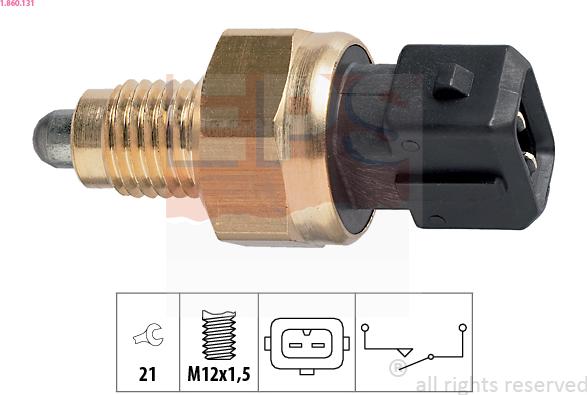 EPS 1.860.131 - Slēdzis, Atpakaļgaitas signāla lukturis www.autospares.lv