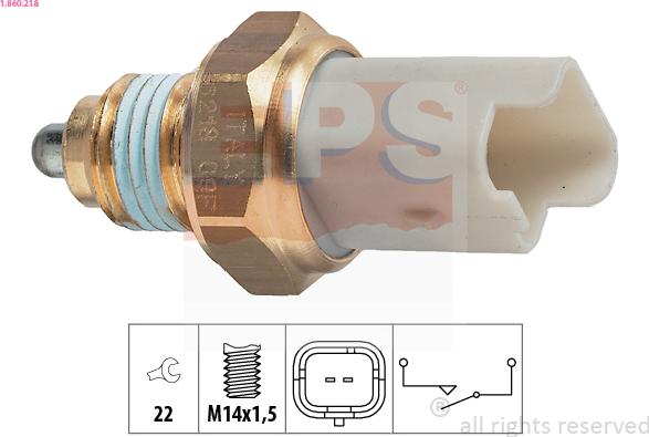 EPS 1.860.218 - Slēdzis, Atpakaļgaitas signāla lukturis www.autospares.lv