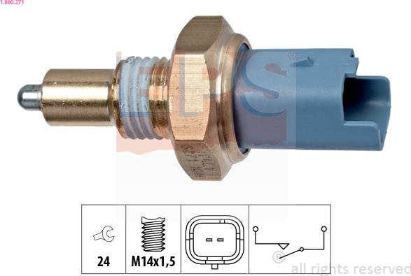 EPS 1.860.271 - Slēdzis, Atpakaļgaitas signāla lukturis www.autospares.lv