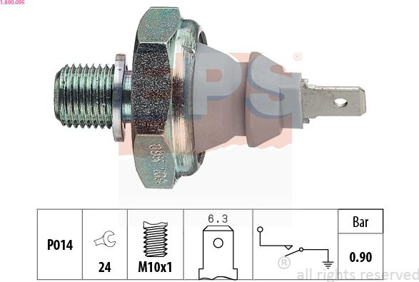 EPS 1.800.095 - Devējs, Eļļas spiediens autospares.lv