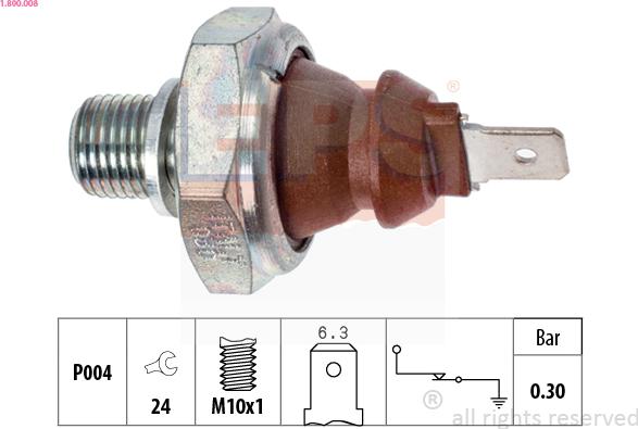 EPS 1.800.008 - Devējs, Eļļas spiediens autospares.lv