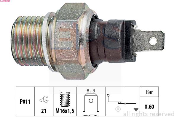 EPS 1.800.021 - Devējs, Eļļas spiediens autospares.lv