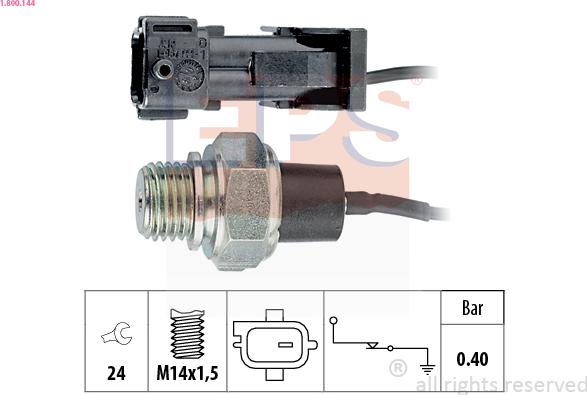 EPS 1.800.144 - Devējs, Eļļas spiediens www.autospares.lv