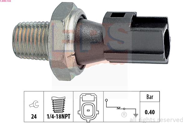 EPS 1.800.156 - Devējs, Eļļas spiediens www.autospares.lv