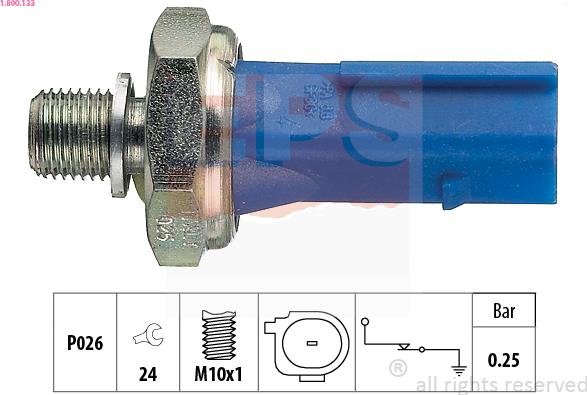 EPS 1.800.133 - Devējs, Eļļas spiediens autospares.lv