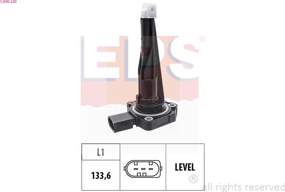 EPS 1.800.245 - Sensor, engine oil level www.autospares.lv