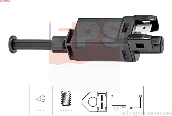 EPS 1.810.055 - Выключатель стоп сигнала / сцепления www.autospares.lv