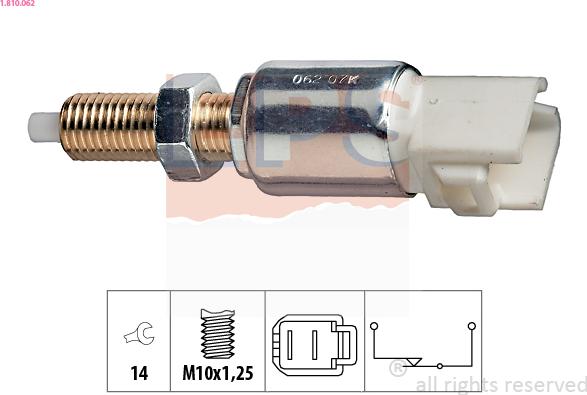 EPS 1.810.062 - Bremžu signāla slēdzis www.autospares.lv