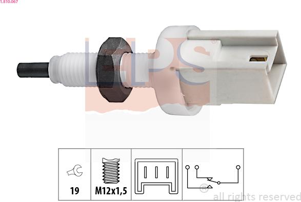 EPS 1.810.067 - Bremžu signāla slēdzis www.autospares.lv