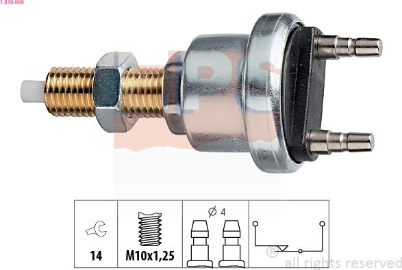 EPS 1.810.006 - Bremžu signāla slēdzis www.autospares.lv