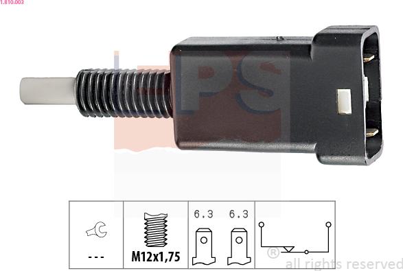 EPS 1.810.003 - Bremžu signāla slēdzis www.autospares.lv