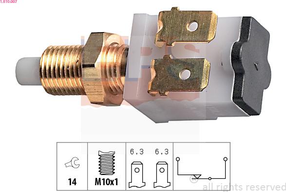 EPS 1.810.007 - Bremžu signāla slēdzis www.autospares.lv