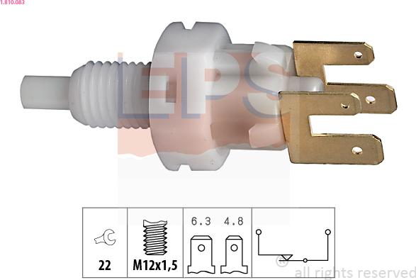 EPS 1.810.083 - Bremžu signāla slēdzis www.autospares.lv