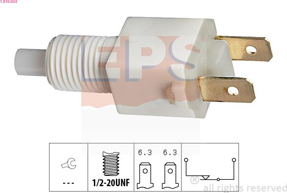 EPS 1.810.034 - Bremžu signāla slēdzis www.autospares.lv