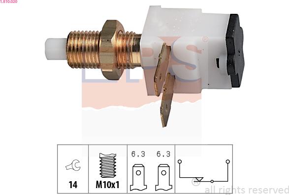 EPS 1.810.020 - Bremžu signāla slēdzis www.autospares.lv