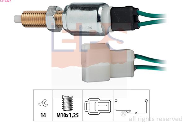 EPS 1.810.027 - Bremžu signāla slēdzis www.autospares.lv