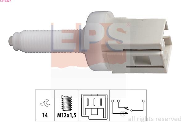 EPS 1.810.077 - Bremžu signāla slēdzis www.autospares.lv