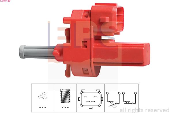 EPS 1.810.140 - Slēdzis, Sajūga vadība (Tempomat) www.autospares.lv