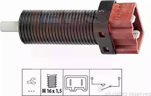 EPS 1810116 - Slēdzis, Sajūga pievads (Motora vadība) www.autospares.lv