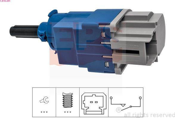 EPS 1.810.291 - Slēdzis, Sajūga vadība (Tempomat) www.autospares.lv