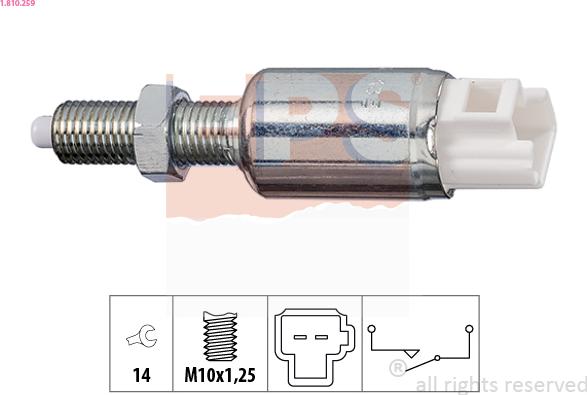 EPS 1.810.259 - Slēdzis, Sajūga vadība (Tempomat) autospares.lv