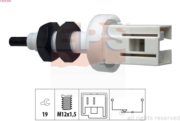 EPS 1.810.250 - Выключатель стоп сигнала / сцепления www.autospares.lv