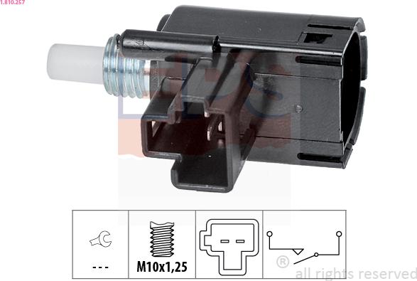 EPS 1.810.257 - Slēdzis, Sajūga vadība (Tempomat) autospares.lv