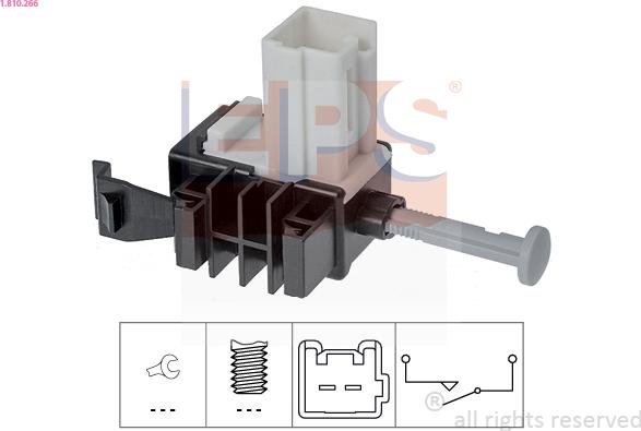 EPS 1.810.266 - Slēdzis, Sajūga vadība (Tempomat) www.autospares.lv