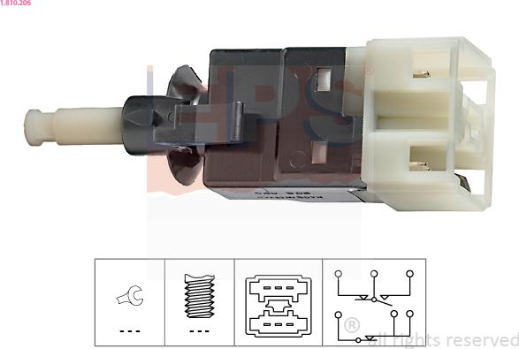 EPS 1.810.206 - Bremžu signāla slēdzis www.autospares.lv