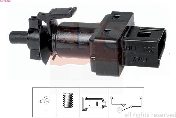 EPS 1.810.222 - Brake Light Switch / Clutch www.autospares.lv