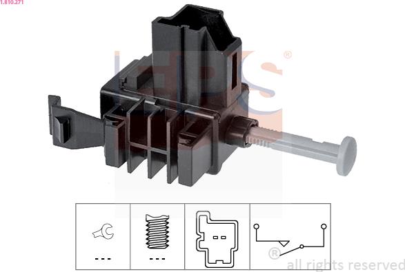 EPS 1.810.271 - Slēdzis, Sajūga vadība (Tempomat) www.autospares.lv