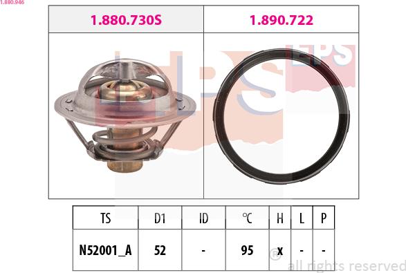 EPS 1.880.946 - Termostats, Dzesēšanas šķidrums autospares.lv